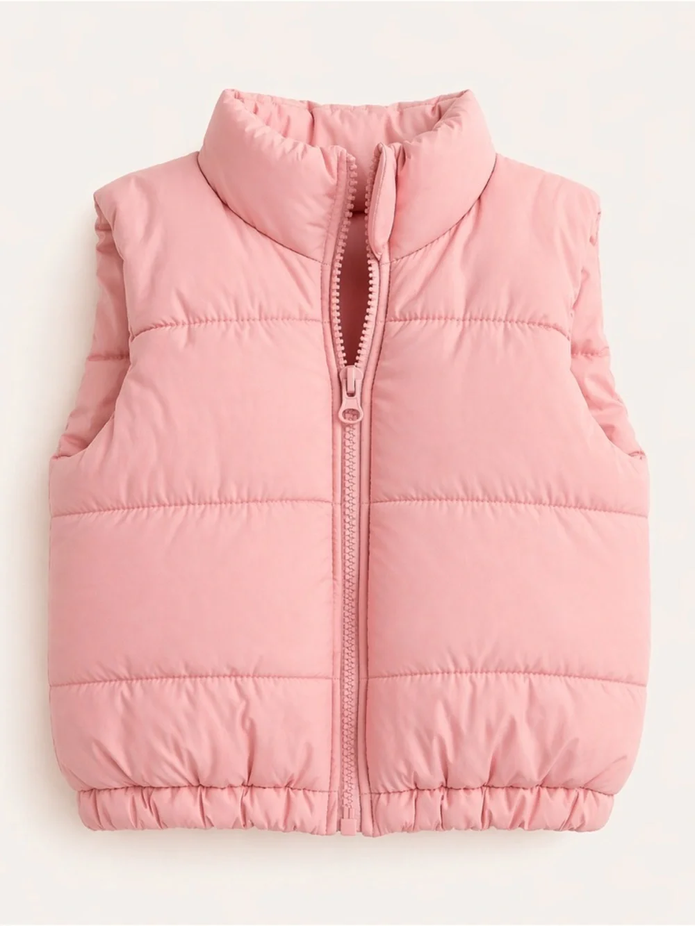 Sincerely Jules Girls‎ Pink Puffer Vest 4T Quilted Zip Up Sleeveless Jacket Cozy